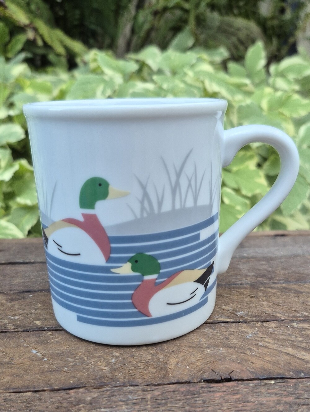Vintage 1980s Mallard Duck Coffee Mug Excellent Like New Condition
